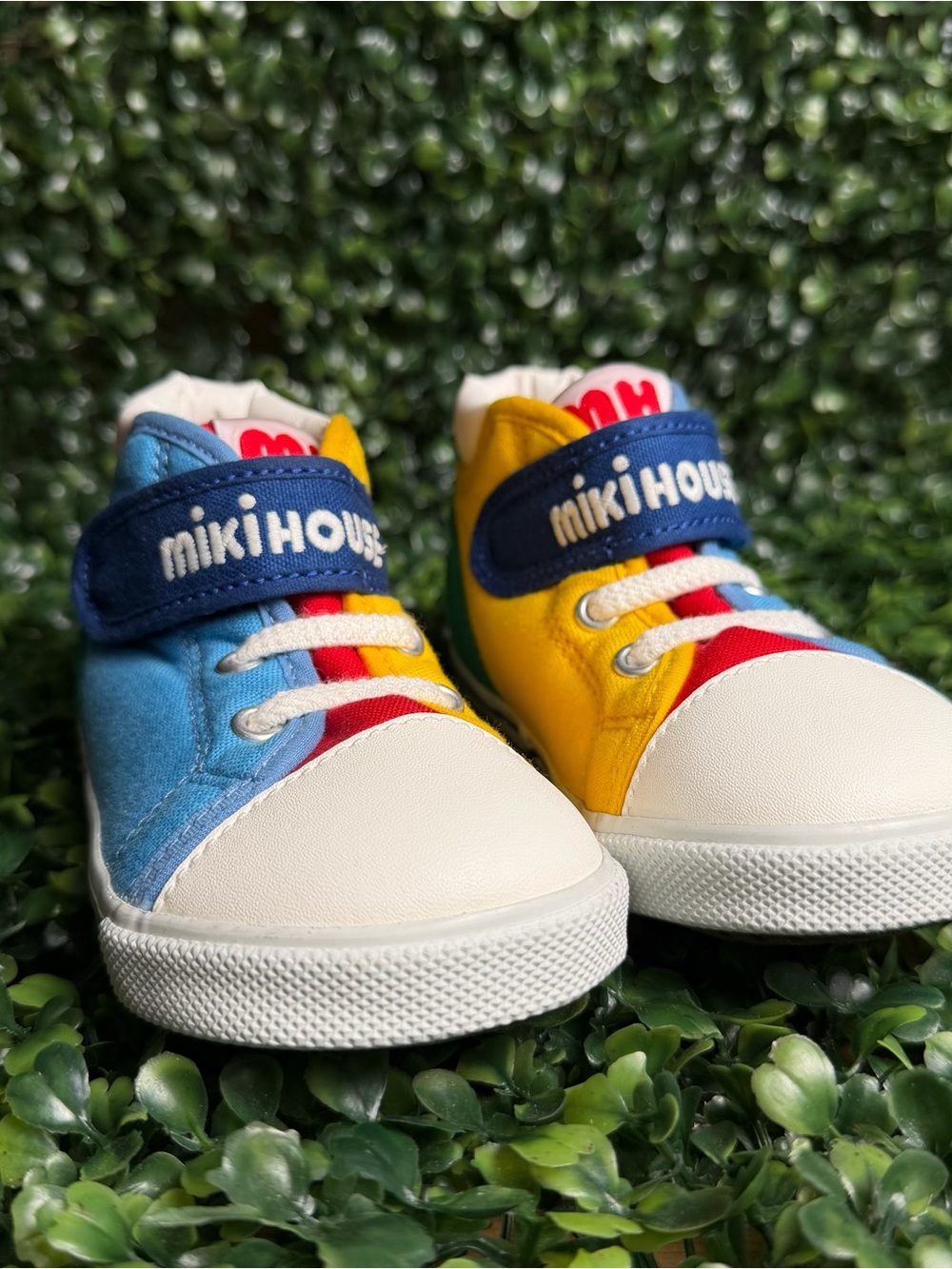 Miki House Kids Colorblock High-Top Sneakers size US 9 (15.5 jap)